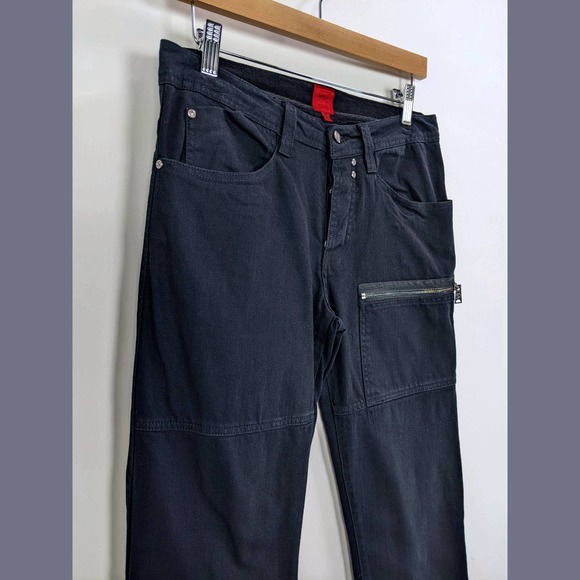 Saks Fifth Avenue Size 29 Mens Button Fly Black Jeans In Smoky black - Picture 3 of 12